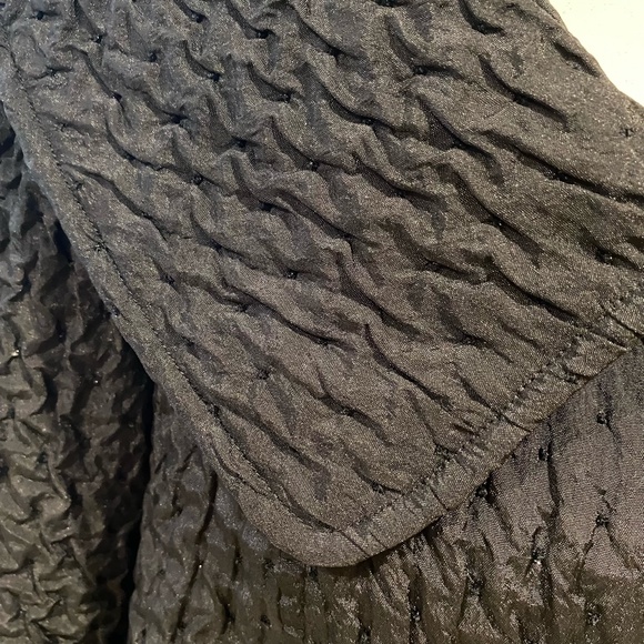 Mac & jac Black Sparkling Beads Bolero Holiday Party Lightweight Jacket- Sz-L - Picture 3 of 15